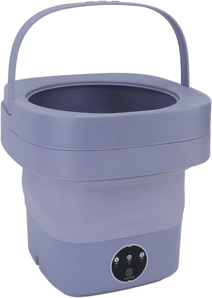 Draagbare Vouwbare Mini Wasmachine 6.5L - Ideaal voor Studenten en Kampeerders