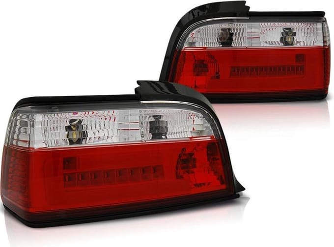 Achterlichten BMW E36 12 90-08 99 C/C ROOD HELDER BAR LED