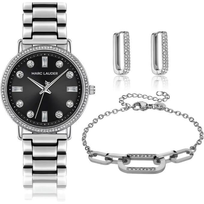 Vrouwenhorloge en armband set Marc Lauder Lisbon