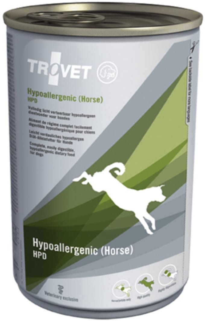 Trovet - Hondenvoer Nat HPD Hypoallergenic Paard - 6 x 400 gr