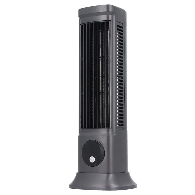 Ventilateur de bureau tour professionnel, efficace et silencieux, réglable sur 3 niveaux, sans pales, pour chambre à coucher black