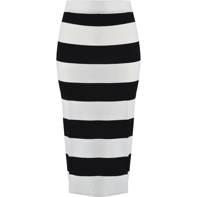 Midi Jersey Rok Dames Mat Fashion
