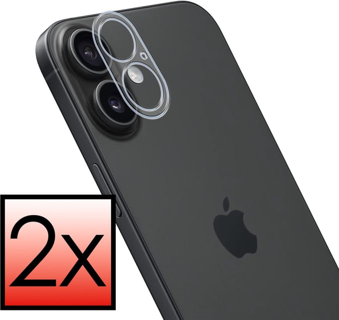Camera Lens Protector - 2 Stuks - Geschikt voor Apple iPhone 17 - Camera Screenprotector - Beschermglas - Gehard Glas - Tempered Glass - Screen Protector