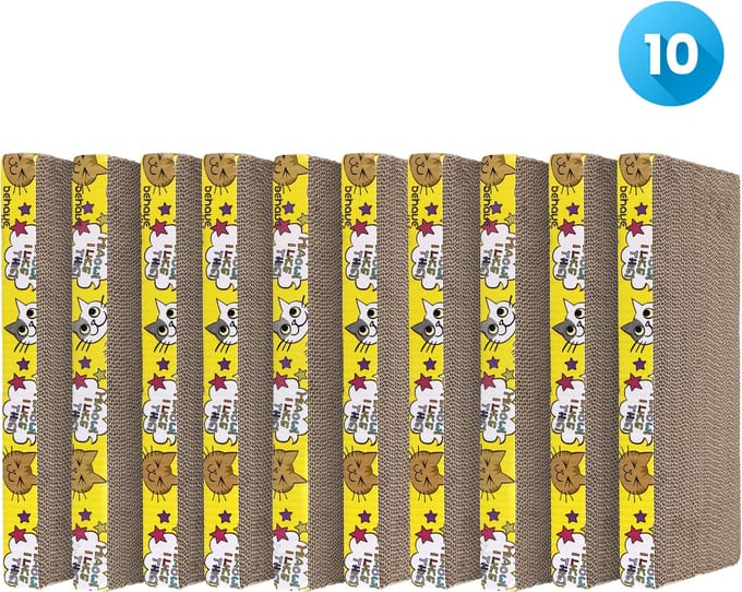 Behave Krabplank voor katten - Krabkarton - Krabmat - 10 Stuks