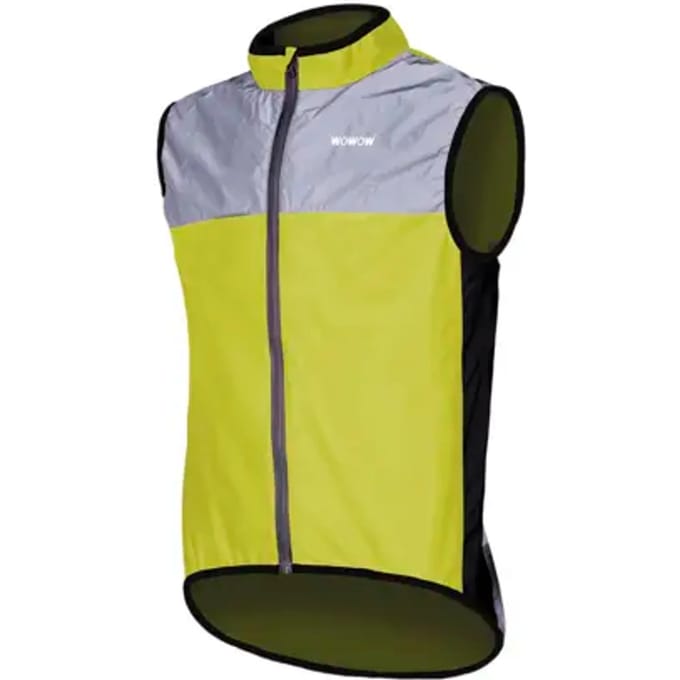 Wowow Fietsjas zonder mouwen XS - Dark Jacket 1.1 Yellow