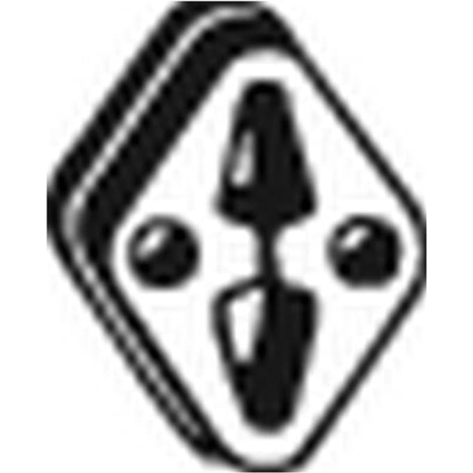 Rubberstrip, uitlaatsysteem BOSAL 255-225