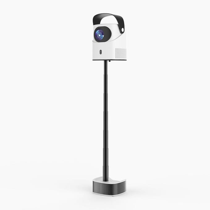 Projecteur TS-2 1080P Home Cinéma Android 9.0 Vidéoprojecteur Prise en charge du décodage 4K Écran 100 pouces EU Plug blanc