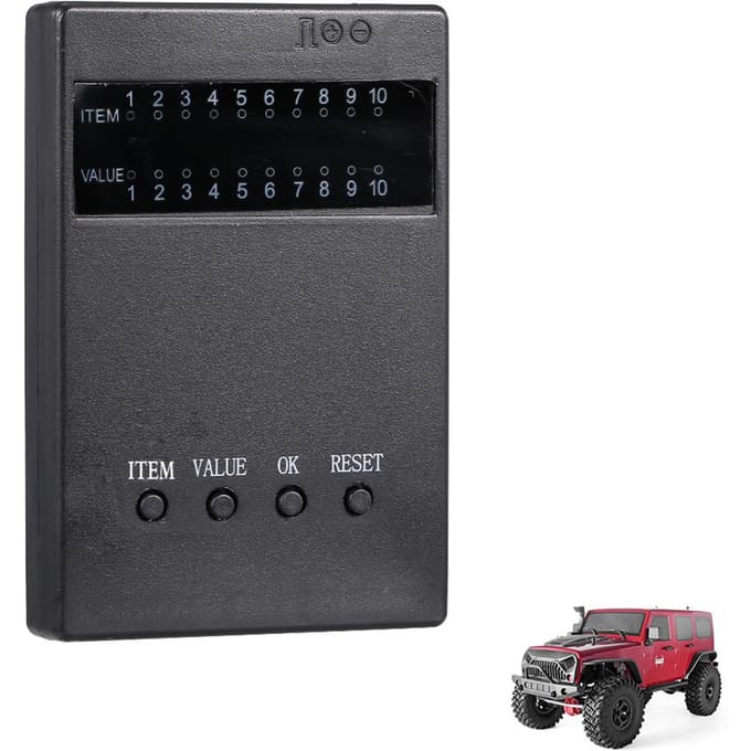 HOBBYFANS Programmeerkaart voor het programmeren van HOBBYFANS OCDAY GOOLRC?Borstelloze ESC 1:10 Off-road RC Auto zwart