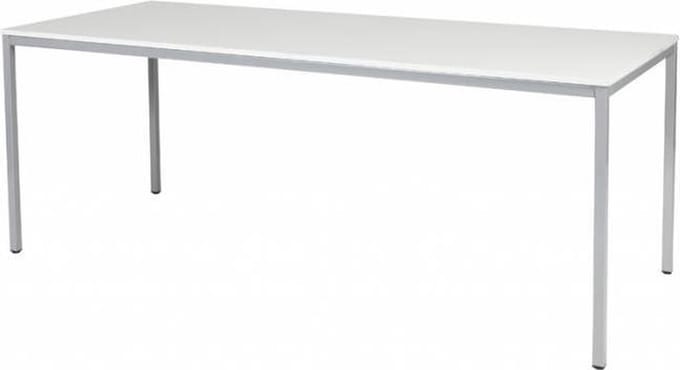 Bureautafel - Domino Basic 200x80 wit - alu frame