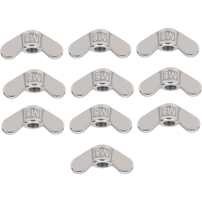10 stuks M8 Vleugelmoeren Vlindermoeren 304 Roestvrij Staal Bevestigingsmiddel Hardware Accessoire
