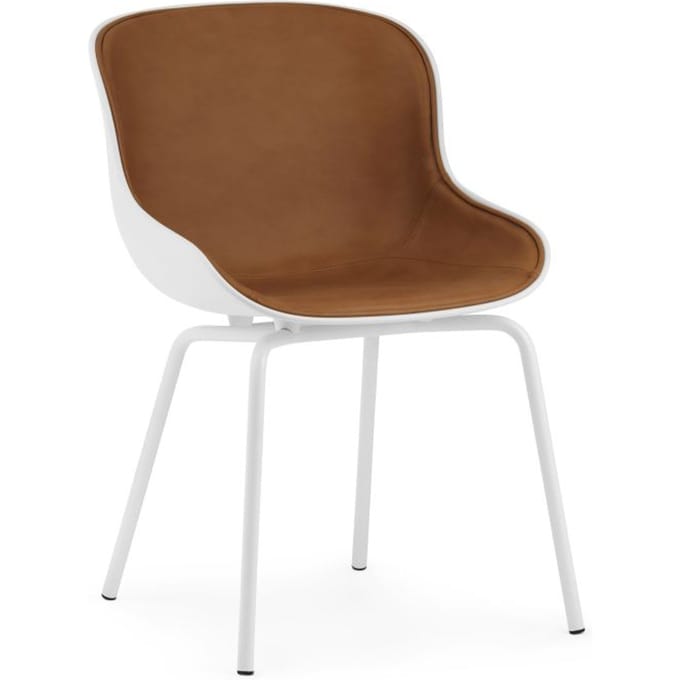 Normann Copenhagen Hyg Stoel Houten frame/Frontbekleding - wit/wit