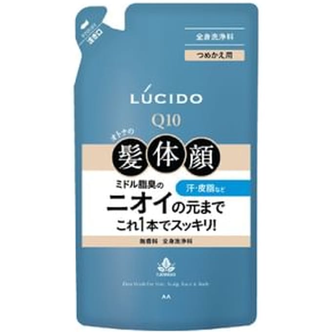 Mandom - Lucido Whole Body Deodorant Wash 380ml Refill