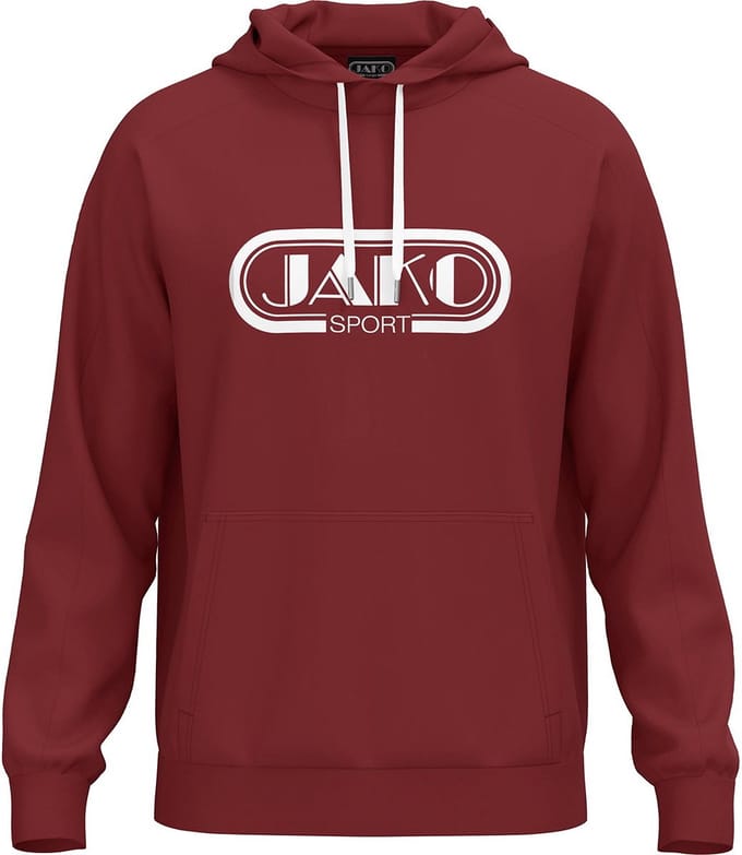Jako Promo Sweater Met Kap Kinderen - Robijnrood | Maat: 152