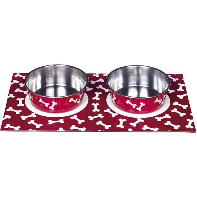 Magnetische hondenbak met dienblad Nobby Pet (x2)