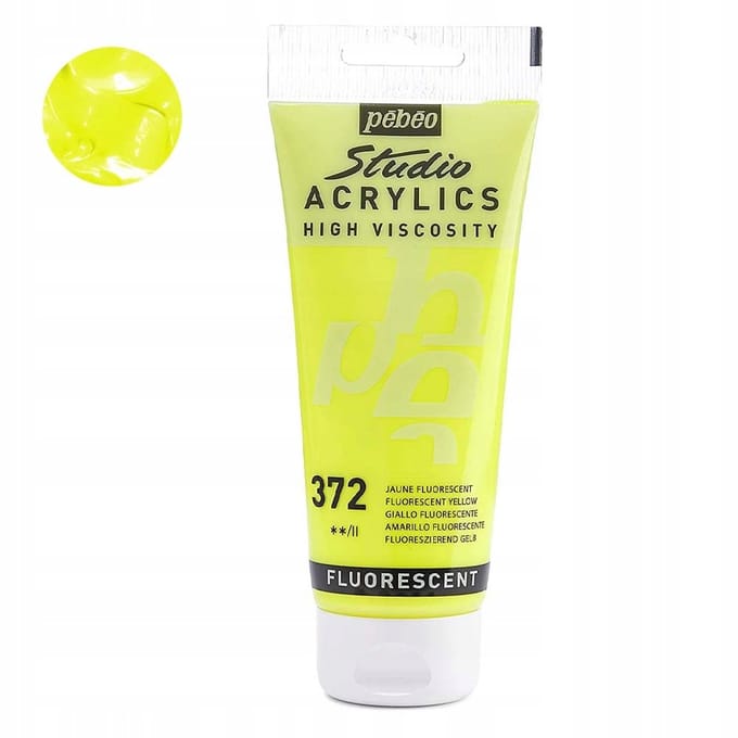 Pebeo Studio Acrylverf 100ml - Fluo Geel