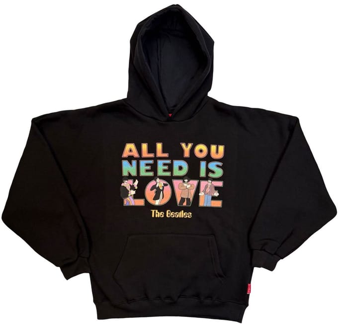 The Beatles - AYNIL Stacked Hoodie/trui - M - Zwart