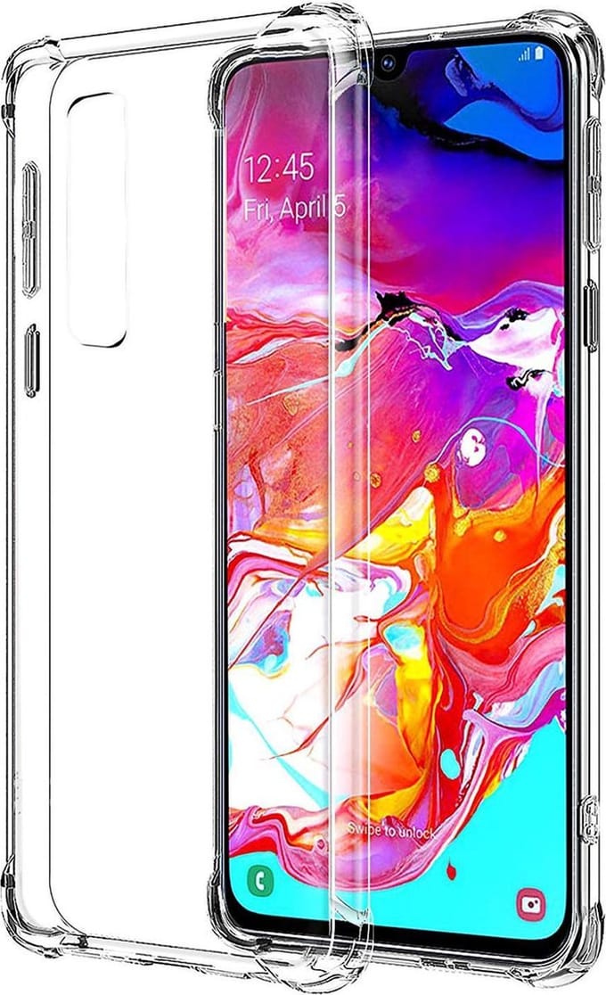 Hoesje geschikt voor Samsung Galaxy A70 - Back Cover Transparant Shockproof