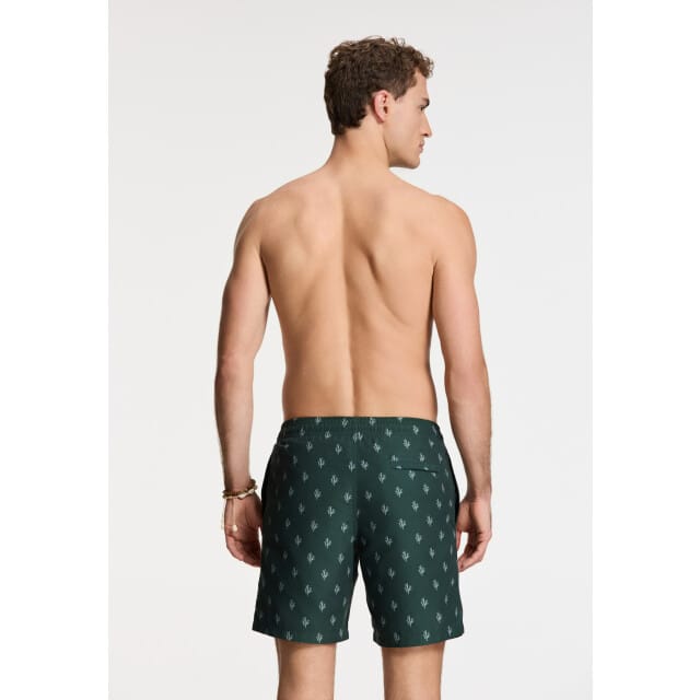 Shiwi Heren zwemshort mike 7" koraalprint donker