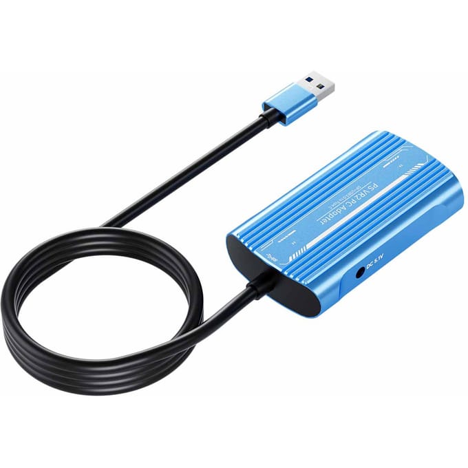 Adaptateur PC pour PSVR2 avec câble DisplayPort et adaptateur secteur Boîtier en aluminium gray