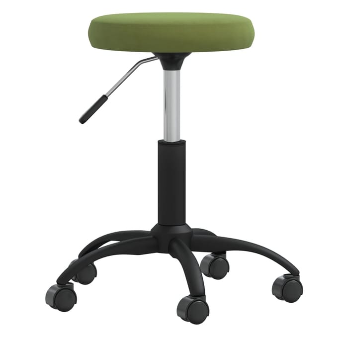 vidaXL - Eetkamerstoel - fluweel - lichtgroen