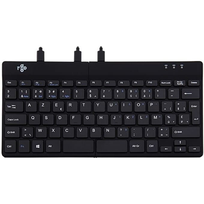 Gedeeld toetsenbord, snoer gebonden »Ergo Split« AZERTY