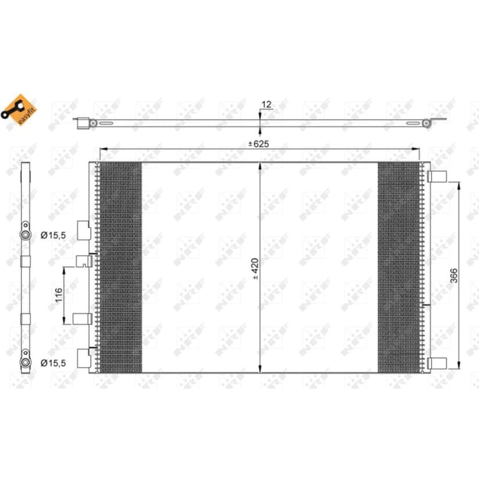 Condensor, airconditioning NRF 35913