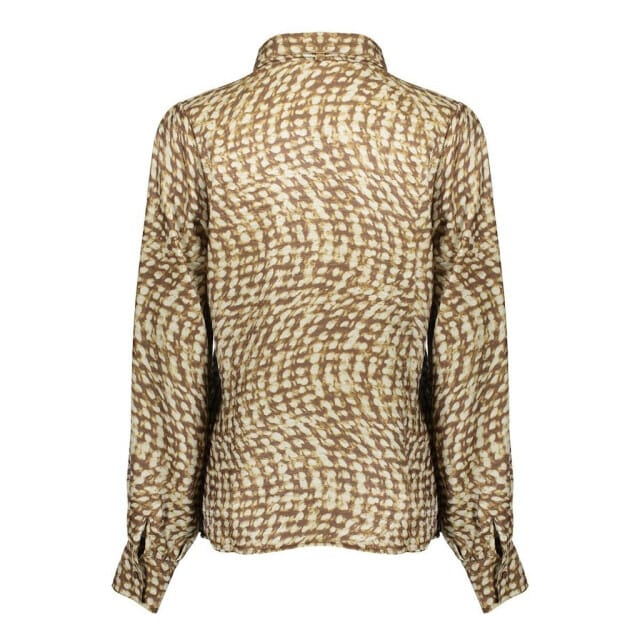 Geisha Blouse Brown/sand Größe: S | Longsleeves Outlet | Damen | Braun