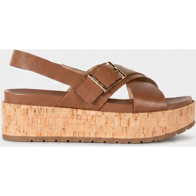 Michael Kors Easton Sandal Luggage Taglia: 37 | Infradito Outlet | Donna | Marrone