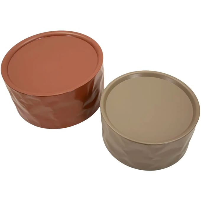 Bijzettafel Norimberga Coffee Table Set 2 Pcs Ø 62×30 cm