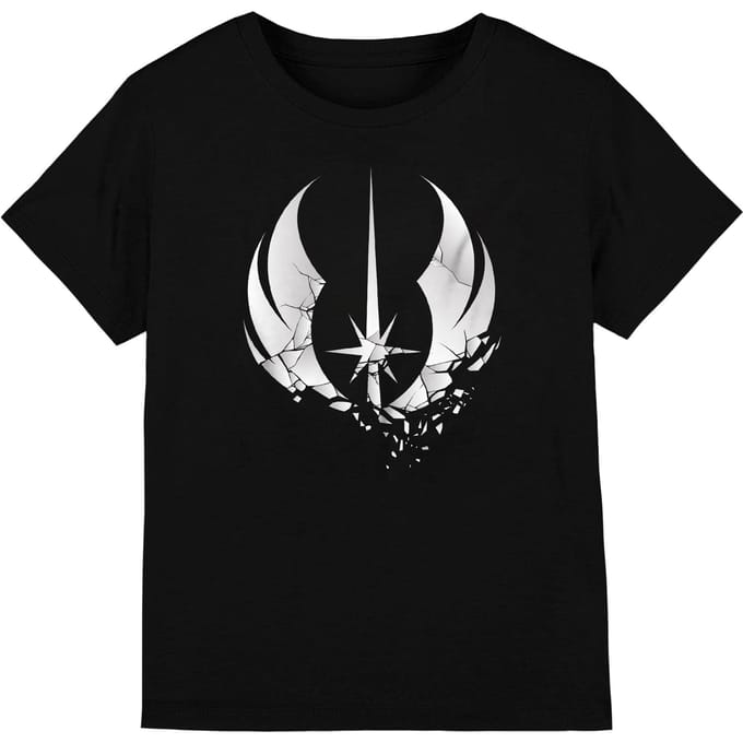 Star Wars Kinderen/Kinderen Jedi Obi Wan Kenobi Versplinterd T-Shirt (Zwart)