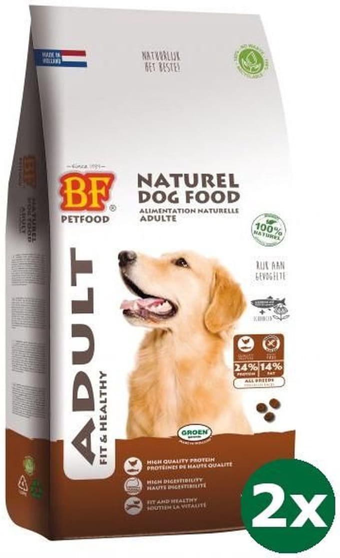 2x12,5 kg Biofood krokant hondenvoer