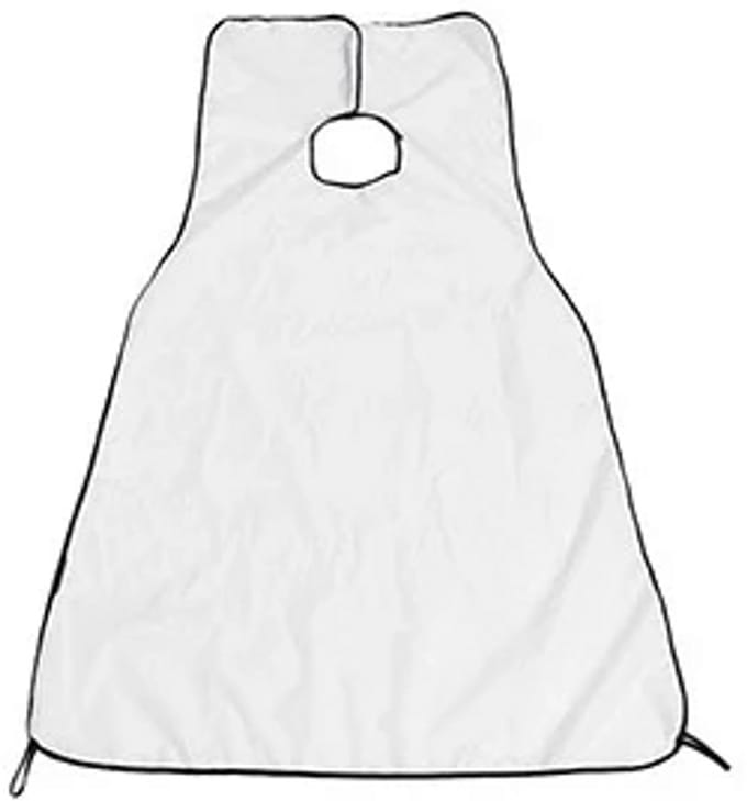 Gadgetpoint - Scheer Schort - Scheren - Baardcape met zuignappen - Baard scheren - Haaropvanger - Wit