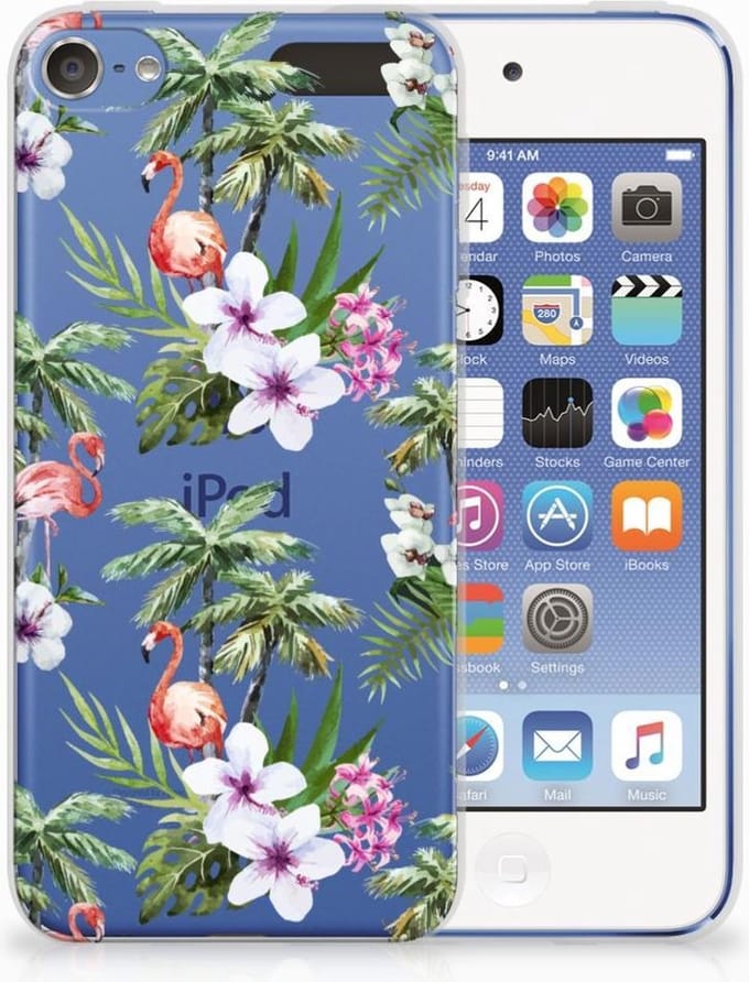 Apple iPod Touch 5 | 6 TPU Hoesje Flamingo Palms