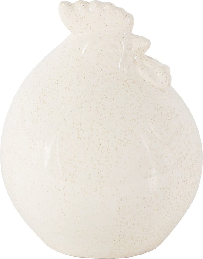 Aardewerk kip beige