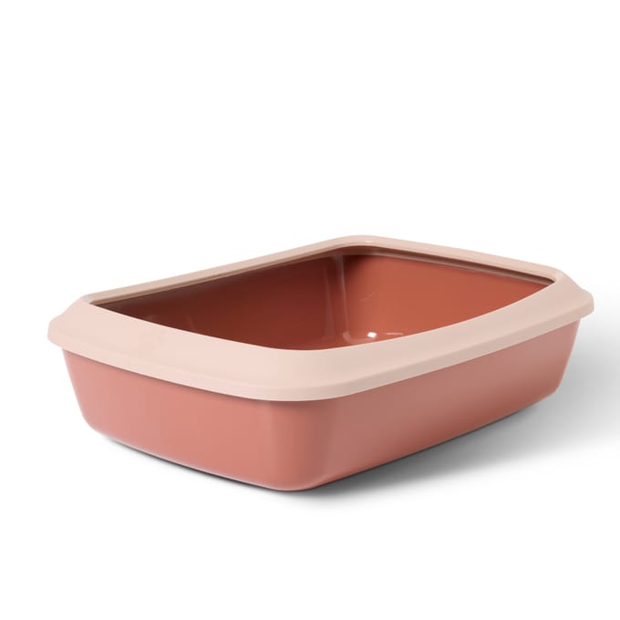 Savic Kattenbak Iriz - 50 cm - champagne roze / toscane rood