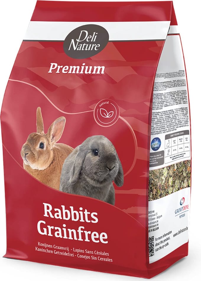 Deli Nature Premium Konijnenvoer Graanvrij 3 kg