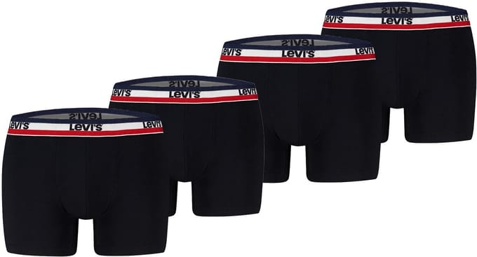 Pack of 4 men's Levis REPEAT LOGO SPW BOXER boxer shorts underwear pants