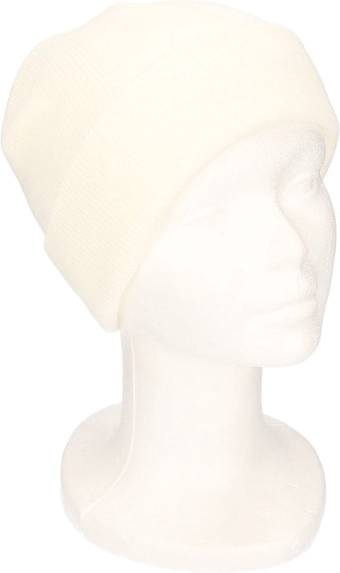 Basic winter muts gebroken wit voor jongens