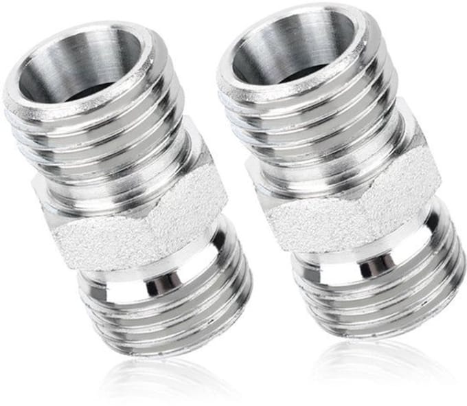 M14 Koolstofstalen Fittingadapters - 2 Stuks Hydraulische Slangaansluiting voor Minigraafmachines