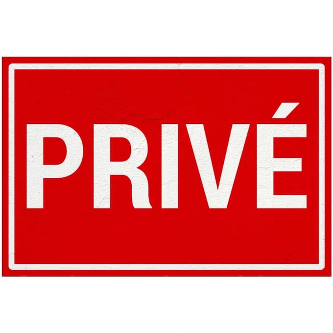 Privé bord | Sign Again materiaal | 45 x 30 cm