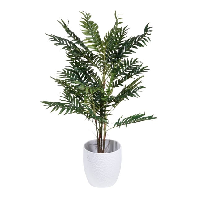 Kopu Kunstplant Arecapalm 110 cm 6 stammen - zwarte pot - Nepplant