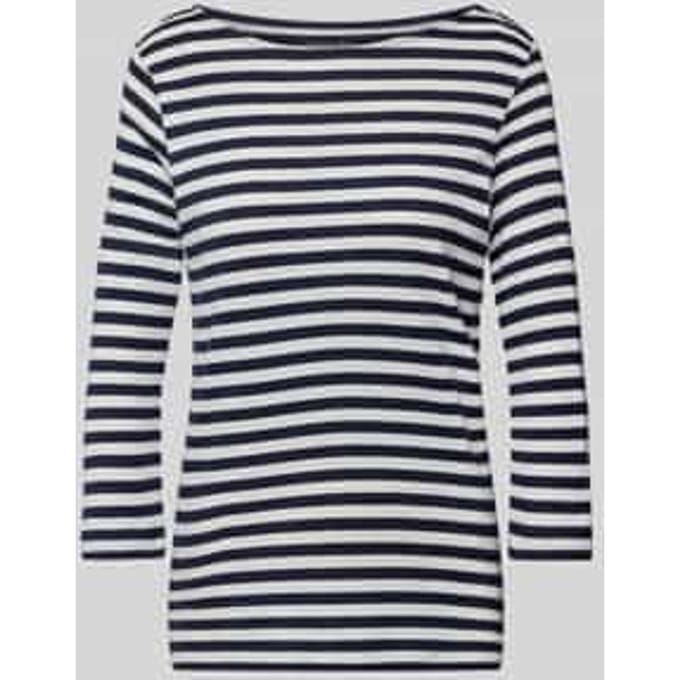 Shirt met 3/4-mouwen en ronde hals