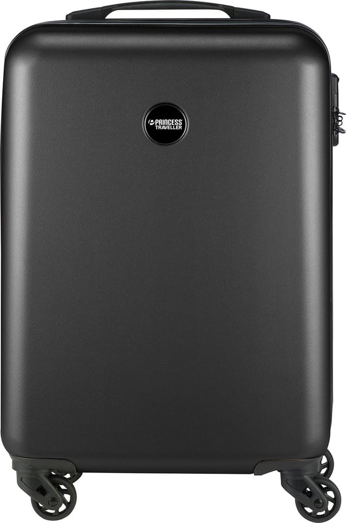 Princess Traveller PT-01 - Handbagage Koffer - Pitch Black - 55x35x20 cm - 35L Trolley