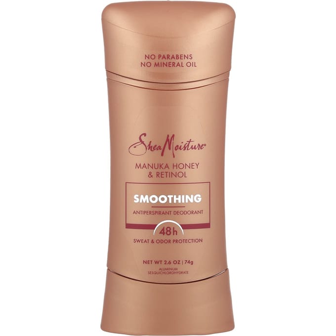 SheaMoisture, Antiperspirant Deodorant, Smoothing, Manuka Honey and Retinol, 2.6 oz (74 g) beige
