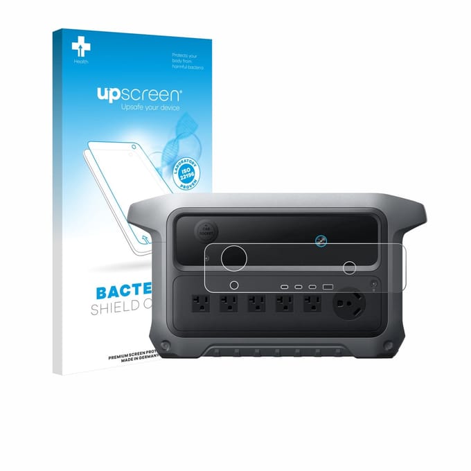 upscreen - Screenprotector voor Anker SOLIX C2000 Gen 2 - Folie Beschermfolie transparant antibacterieel