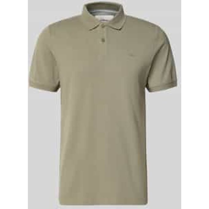 Katoenen piqué polo met geborduurd logo s.Oliver
