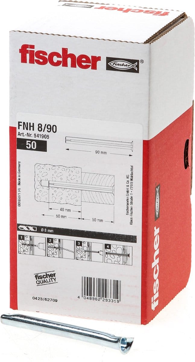 Fischer 541905 FNH 8/90 Spanhuls 90 mm 8 mm 50 stuk(s)