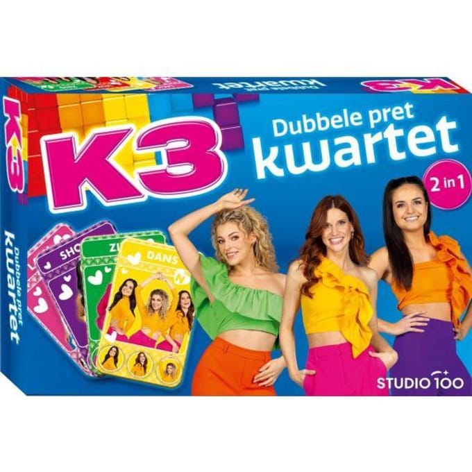 Studio 100 K3 Alle kleuren kwartet - Dubbele pret Bordspellen