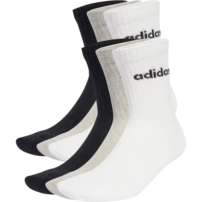 Adidas Linear Crew Sokken (6-pack)
