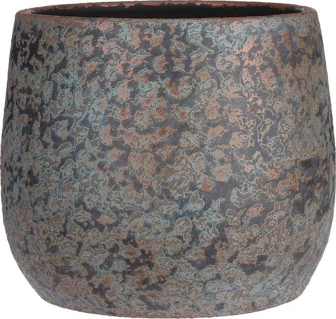Mica Decorations Bloempot - keramiek - kamerplanten - koper - D31 x H38 cm
